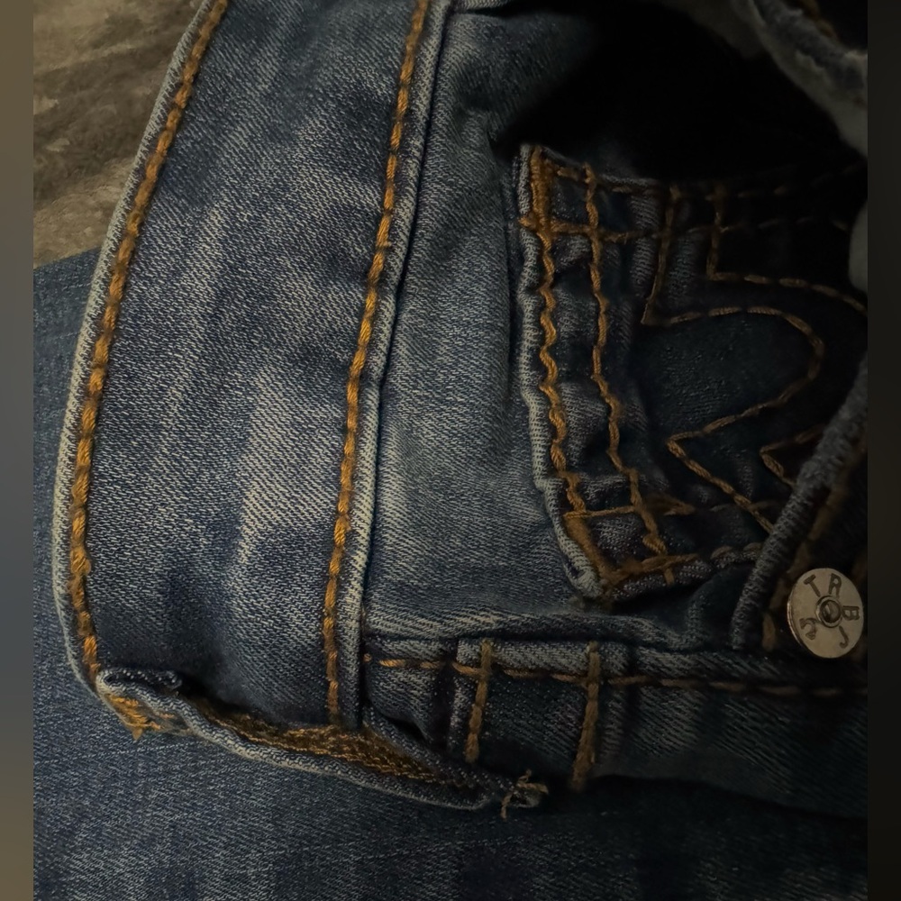 NWOT True Religion Jennie Curvy High Rise Super Skinny Sz. 32 - Picture 5 of 8